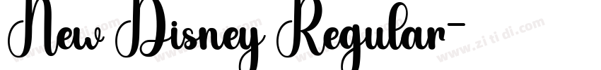 New Disney Regular字体转换